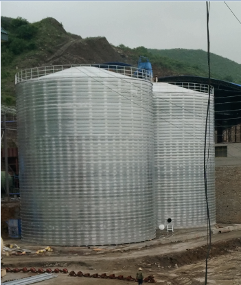 察雅粮食钢板仓的安装全过程不用热焊接